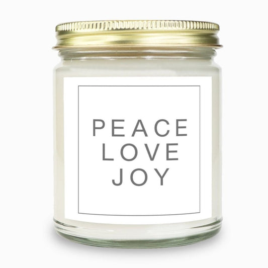 Peace Love Joy 9oz Candle